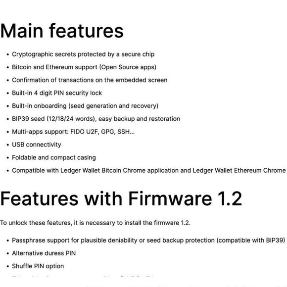 Ledger Nano S Crypto Black Wallet. Brand New and Factory Sealed! - Picture 9 of 13